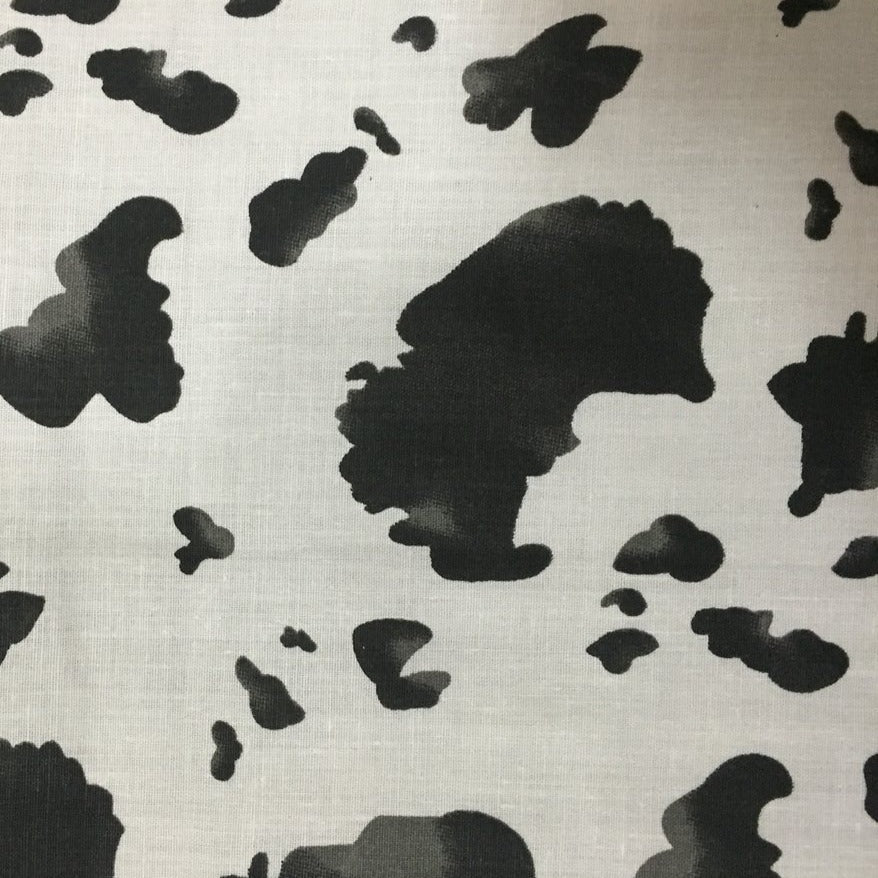 Cow Printed Poly Cotton Fabric | Spandex Palace