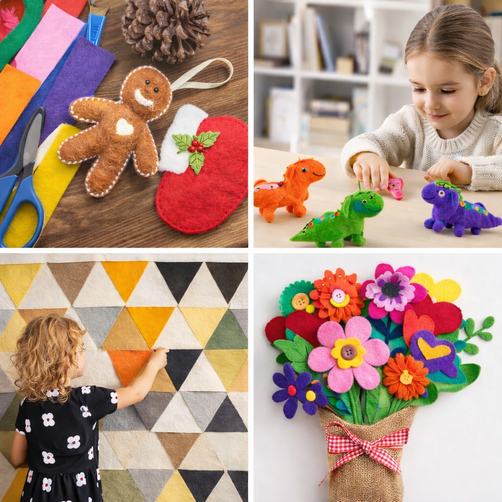 Acrylic Felt Fabric By The Yard 72 Inch Wide 1.6 mm