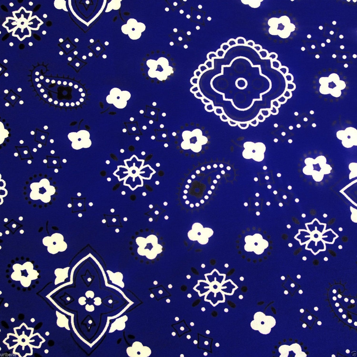 Bandana Print Poly Cotton Fabric | Spandex Palace
