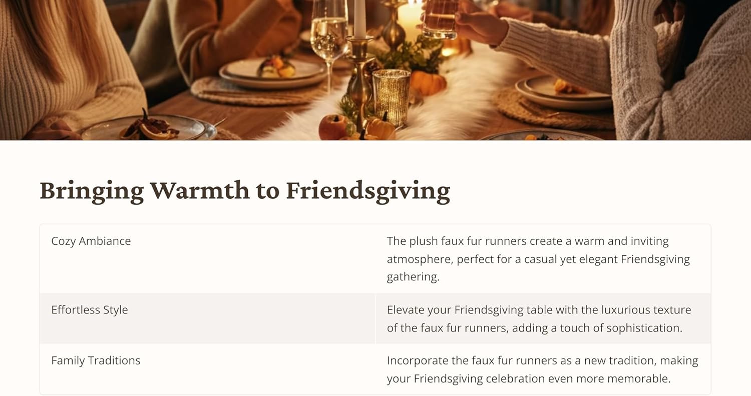 Faux Fur Table Runners – Elegant Decor for Every Occasion - Mint