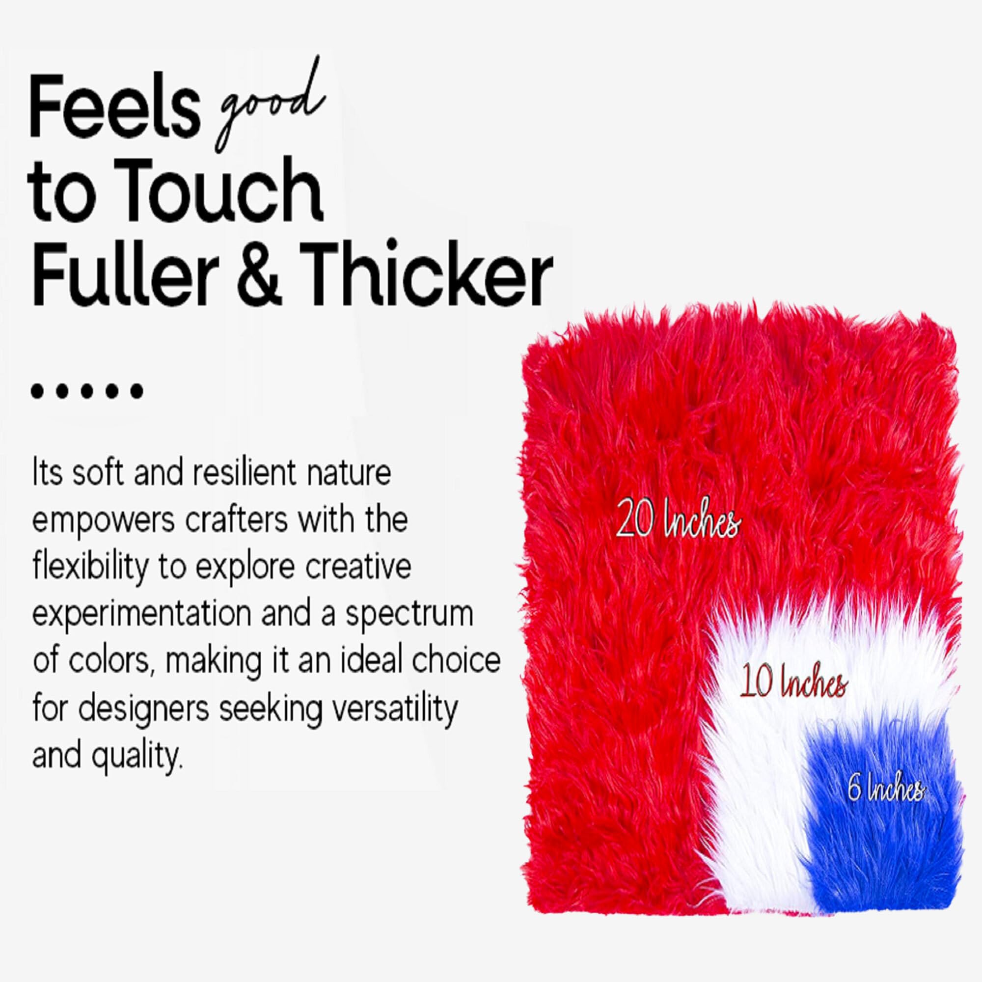 Faux Fur Fabric Squares | Fuchsia