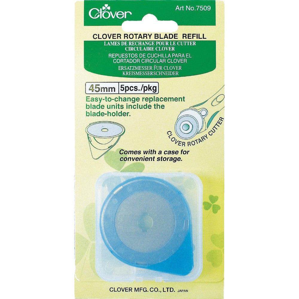 45MM Rotary Cutter Blades (5pk), Clover