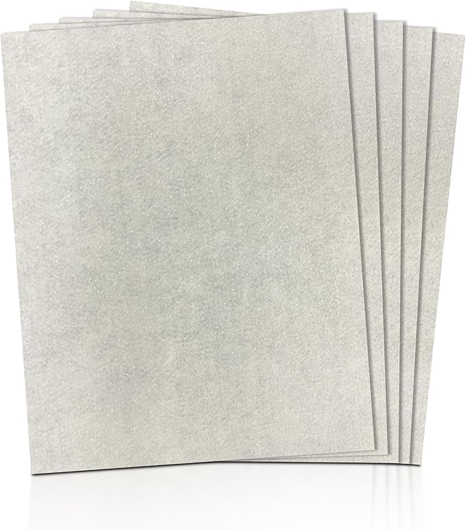 Glitter Felt Sheets – 9x12" - 5 Pieces | 1.6mm Thick