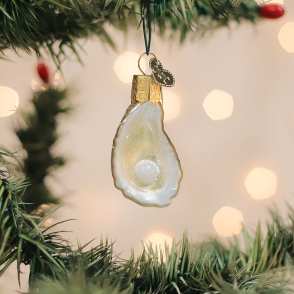 Mini Oyster With Pearl Ornament - Spandex PalaceOld World Christmas