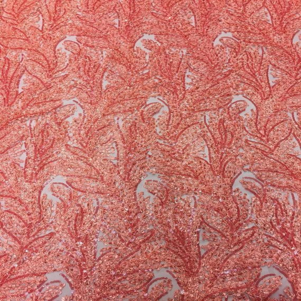 Cozy Pop Thread Floral Sequins Fabric
