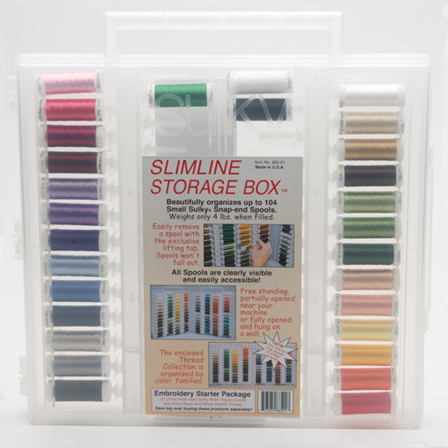 Sulky, 40wt. Rayon Embroidery Thread Collection with Slimline Case