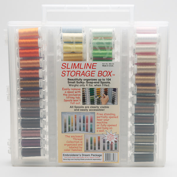 Sulky, Slimline Case with Embroiderer's Dream Thread Collection - 104 Spools
