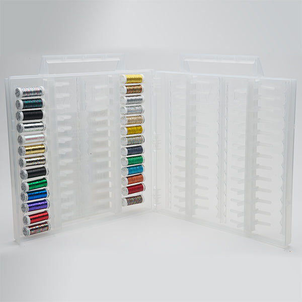 Sulky, Slimline Case with Metallic Thread Starter Collection - 26 Spools