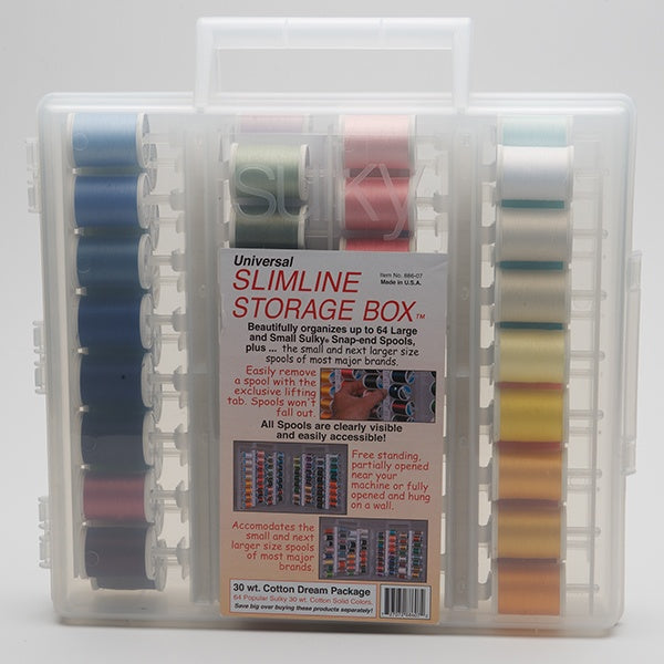 Sulky, Slimline Case with 30wt. Cotton Thread Dream Collection - 64 Spools