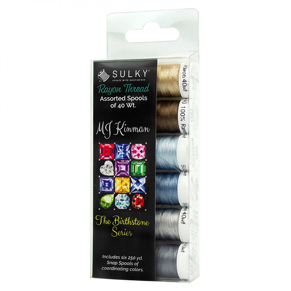 Sulky, Birthstone Series 6 Spool Thread Kit (250yds)