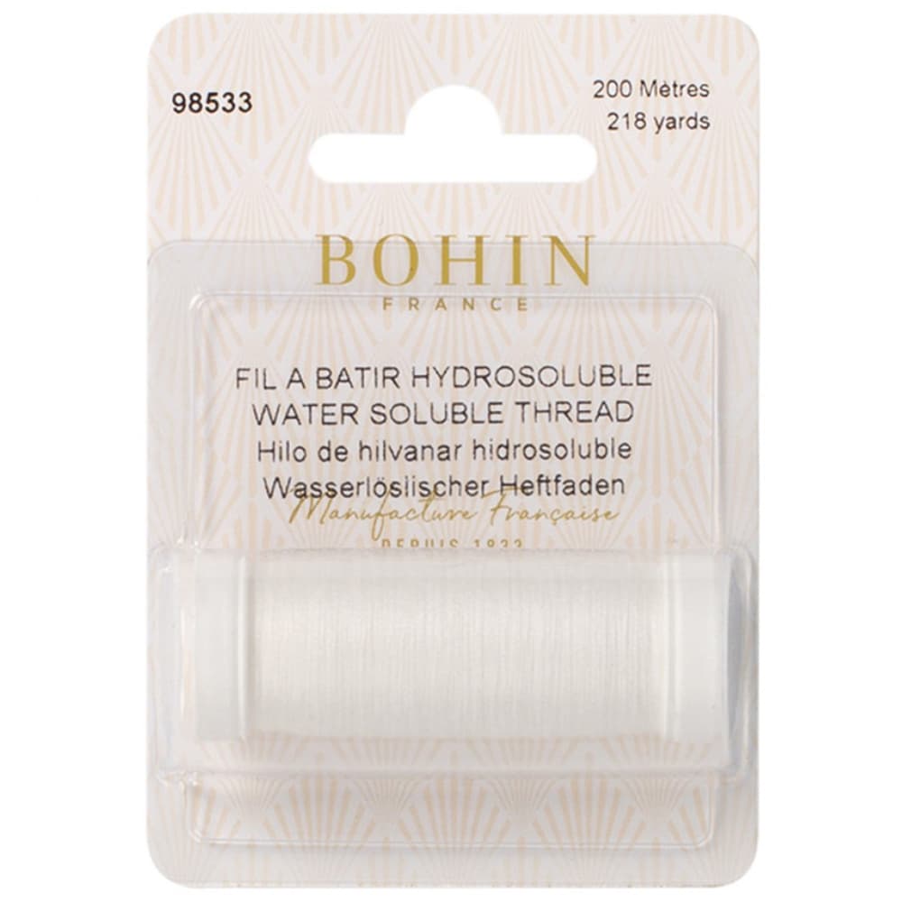 Bohin, Water Soluble Thread (218yd) - White