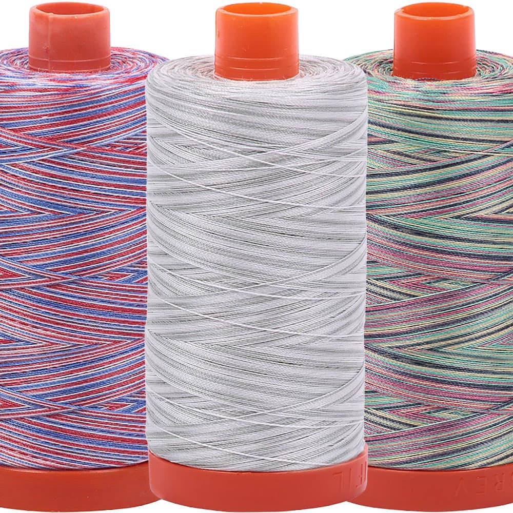 Aurifil 50wt Mako Cotton Variegated Thread (1,422yds)
