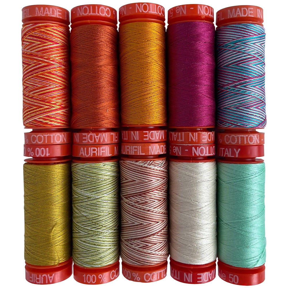 Aurifil Rustic Chic 10 Spool Thread Collection