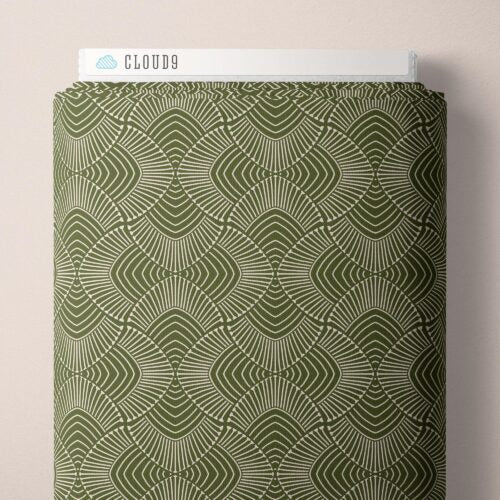 Adrianus Olive Marsh Havens QC Cotton 44/45 Fabric Per Yard