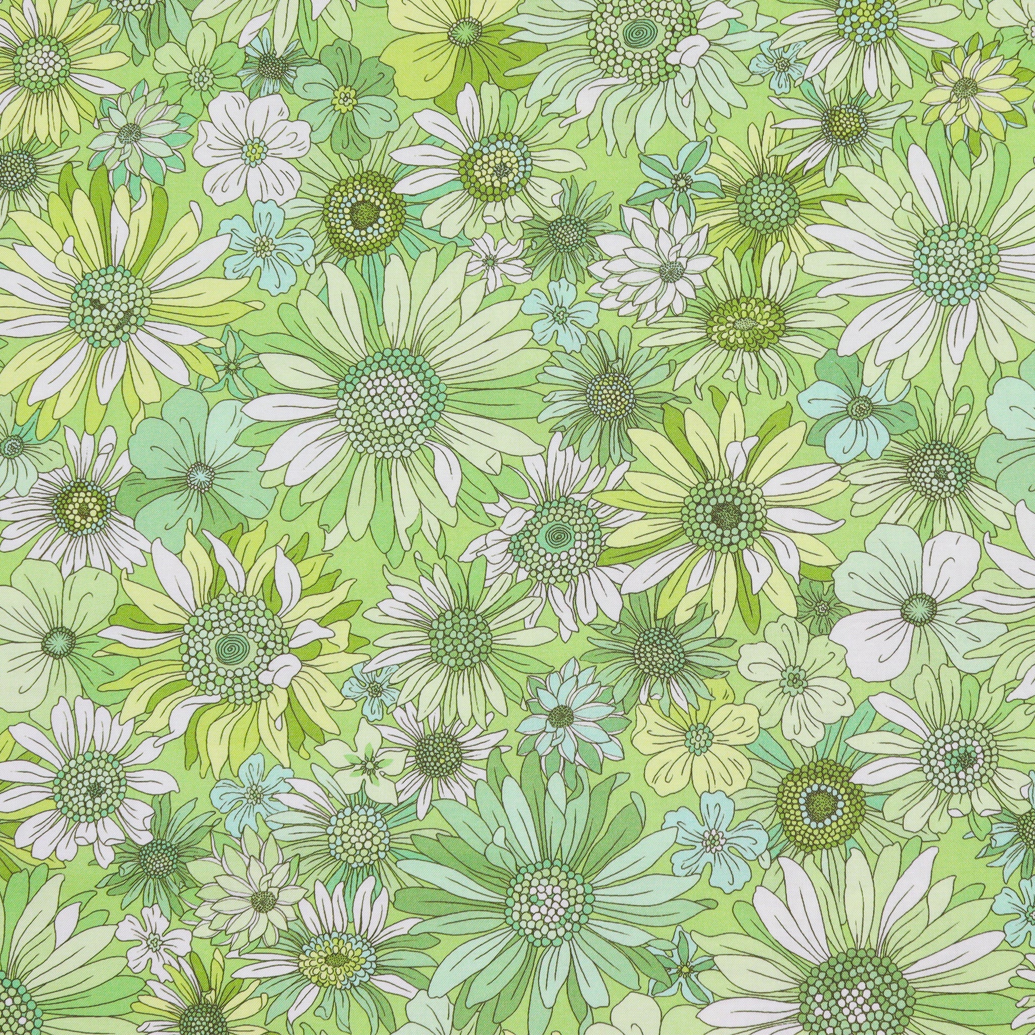 Sleepovers 108" Wide Quilt Backing - Best Friends Green