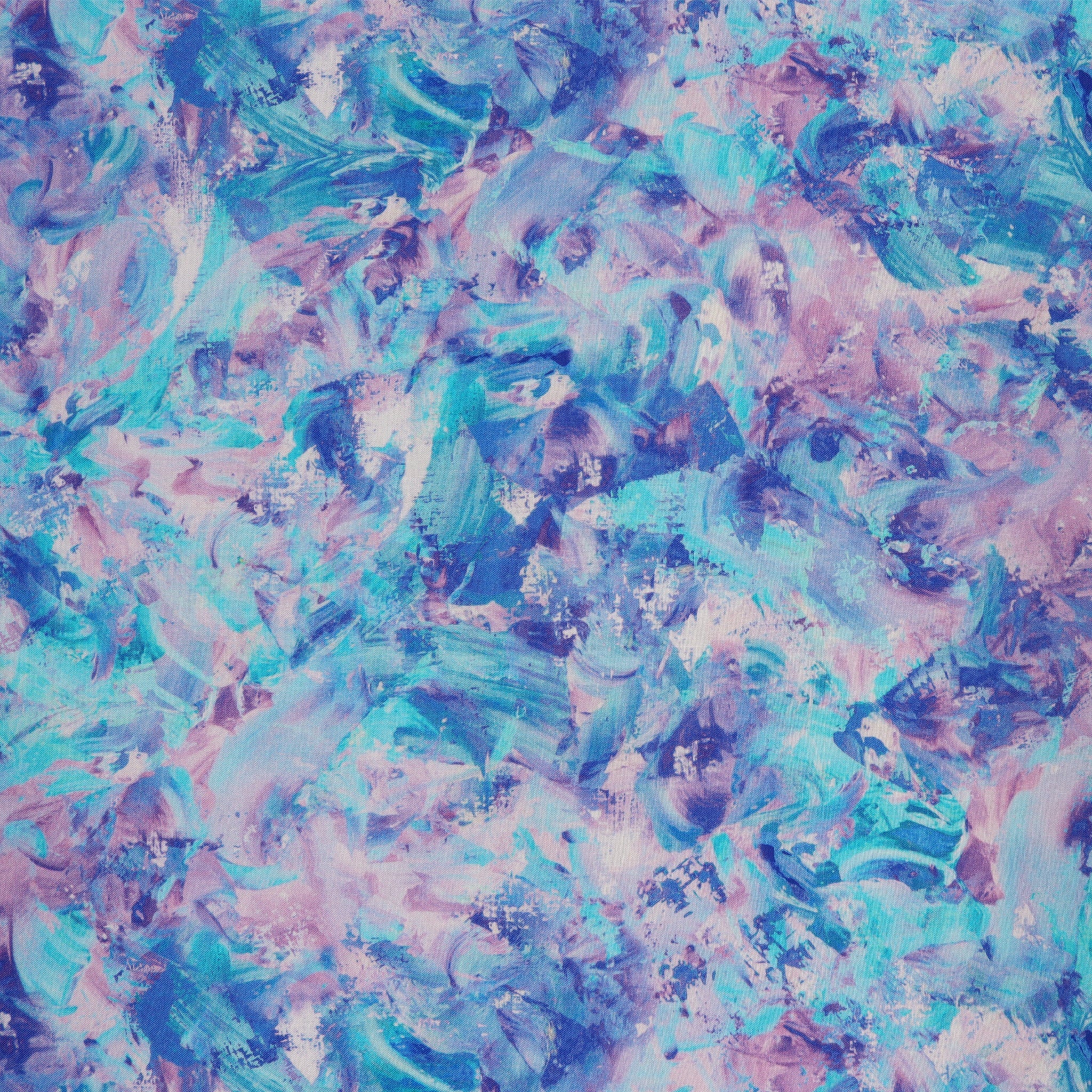 Paint Splash 108" Quilt Backing - Turquoise
