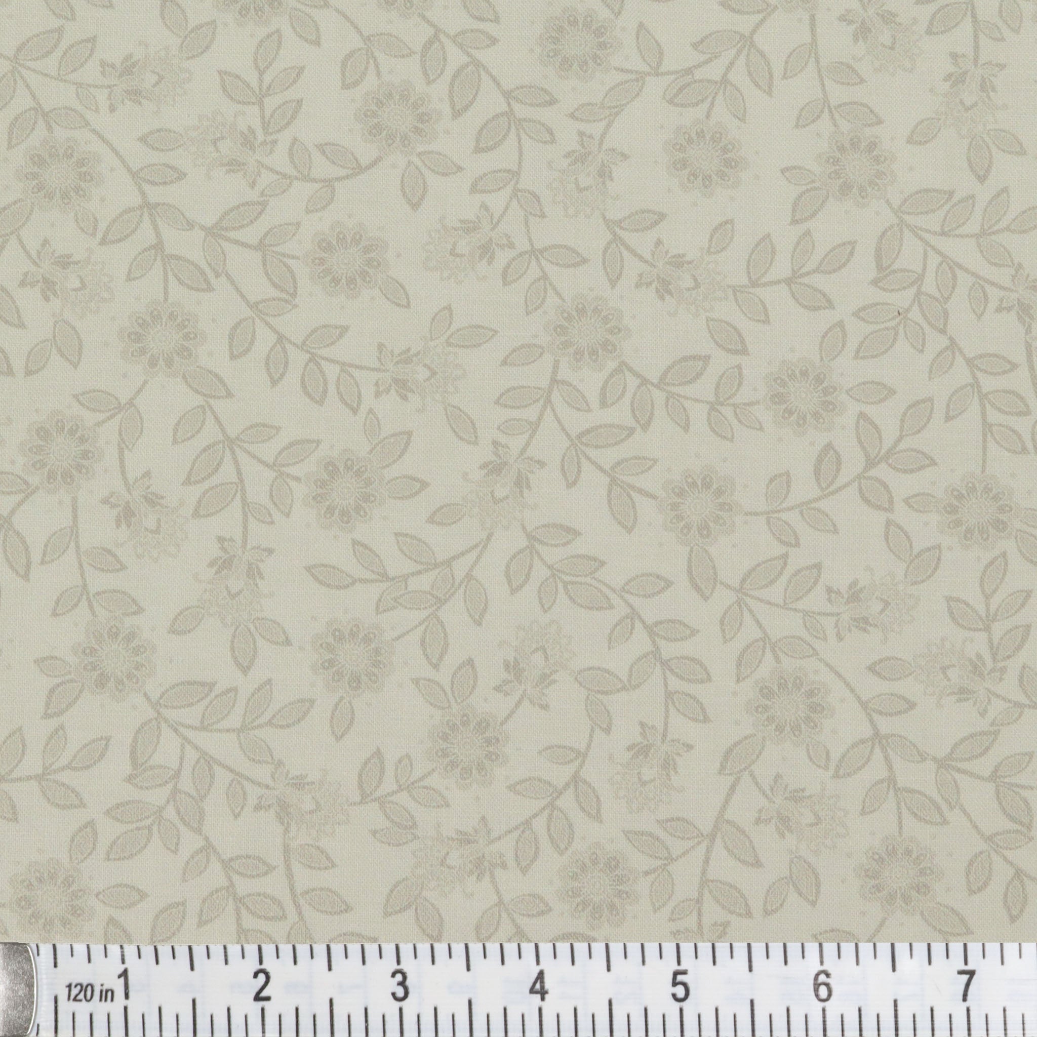 Backings & Basics 108" Wide Quilt Backing Fabric Collection - Field Floral Silver