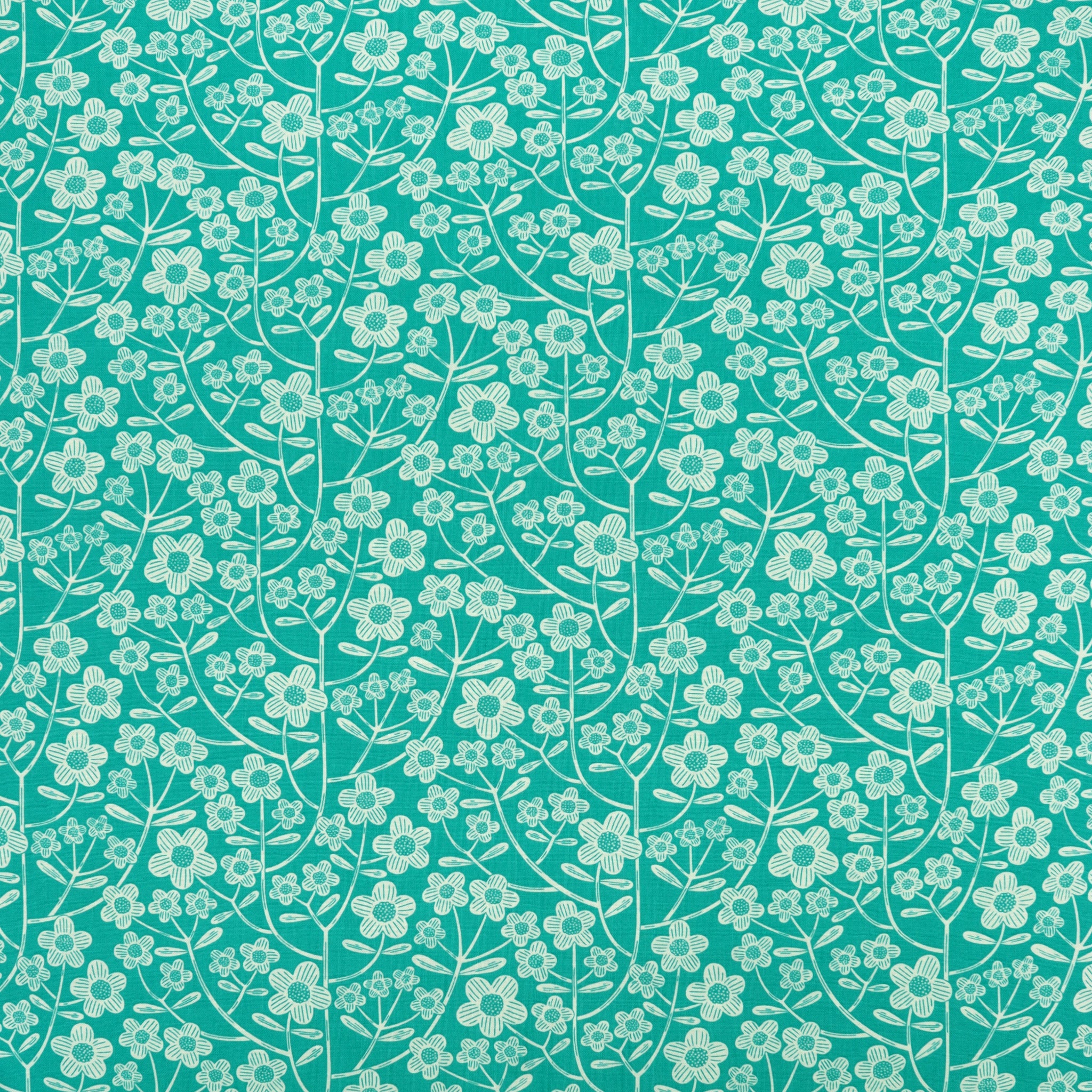 Blooming Color 2 108" Quilt Backing - Brynn Turquoise
