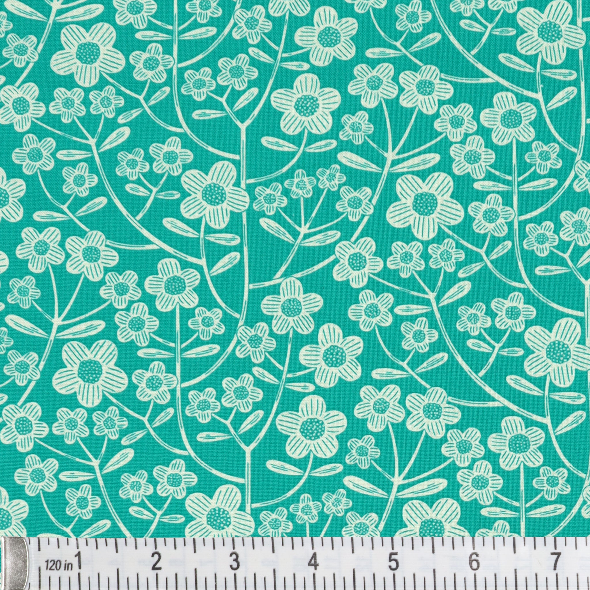 Blooming Color 2 108" Quilt Backing - Brynn Turquoise