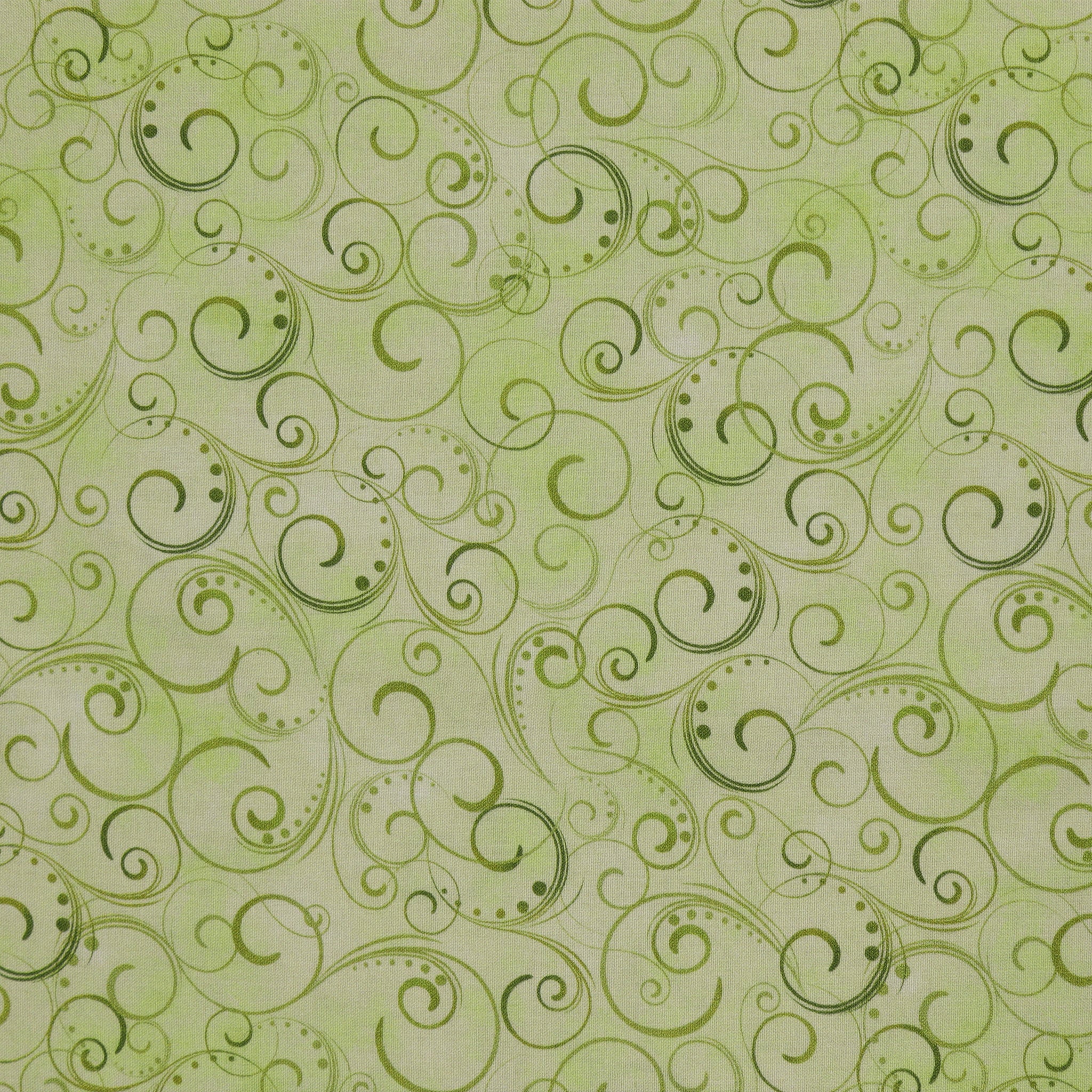 Swirling Splendor 108" Wide Quilt Backing - Moss Green
