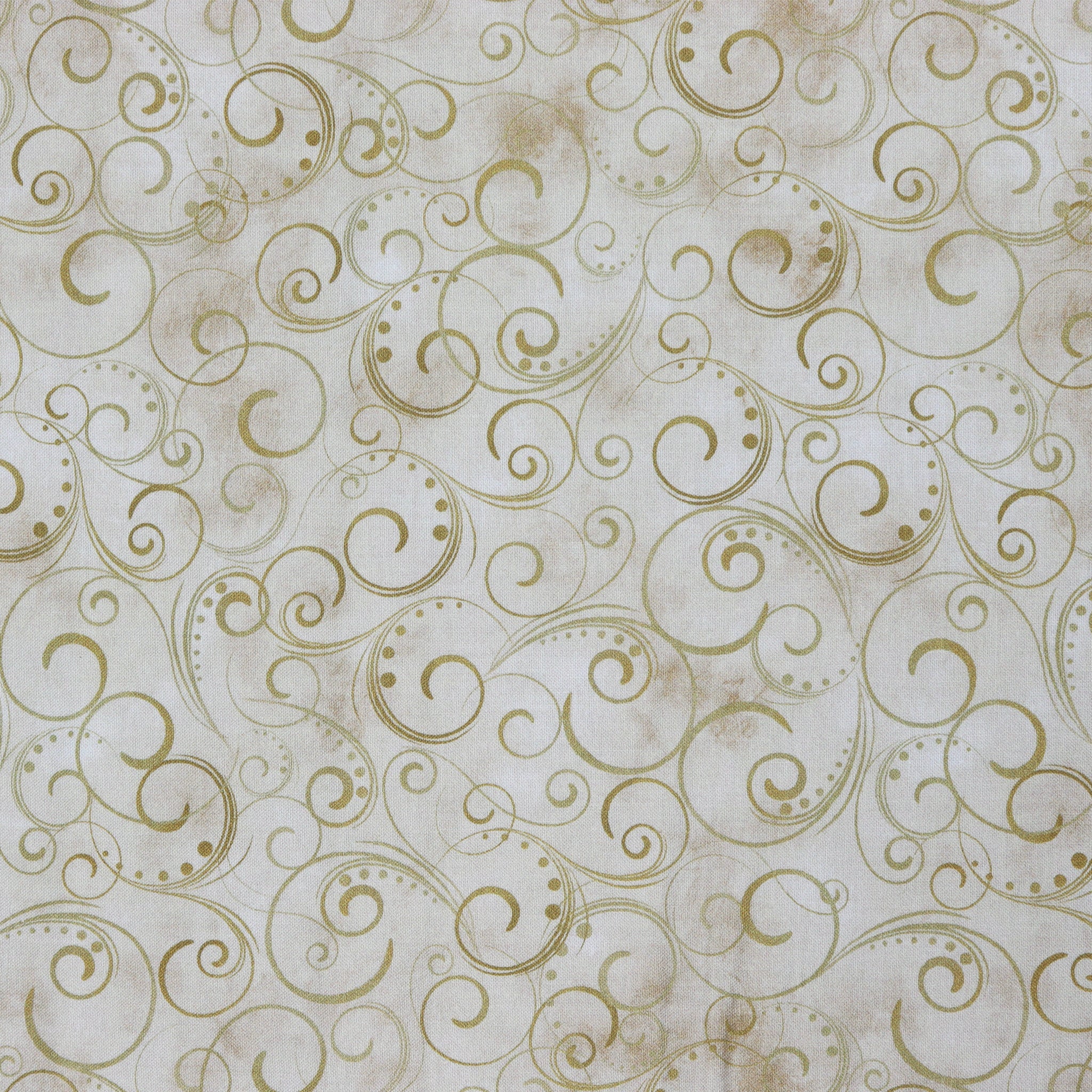Swirling Splendor 108" Wide Quilt Backing - Tan