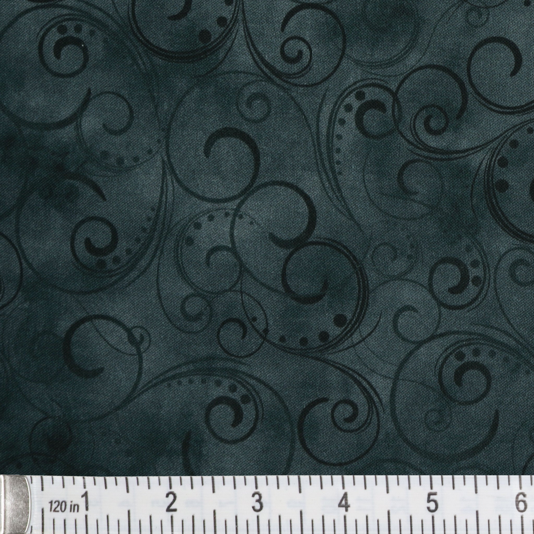 Swirling Splendor 108" Wide Quilt Backing - Charcoal Gray
