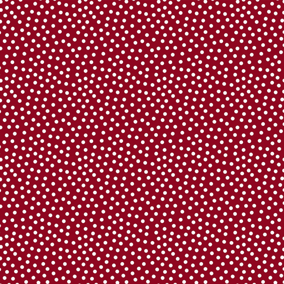 Barely Basics Lots a Dots Quilting Cuddle Cardinal Fabric Per Yard