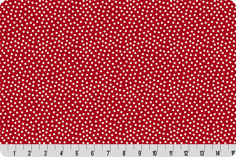 Barely Basics Lots a Dots Quilting Cuddle Cardinal Fabric Per Yard