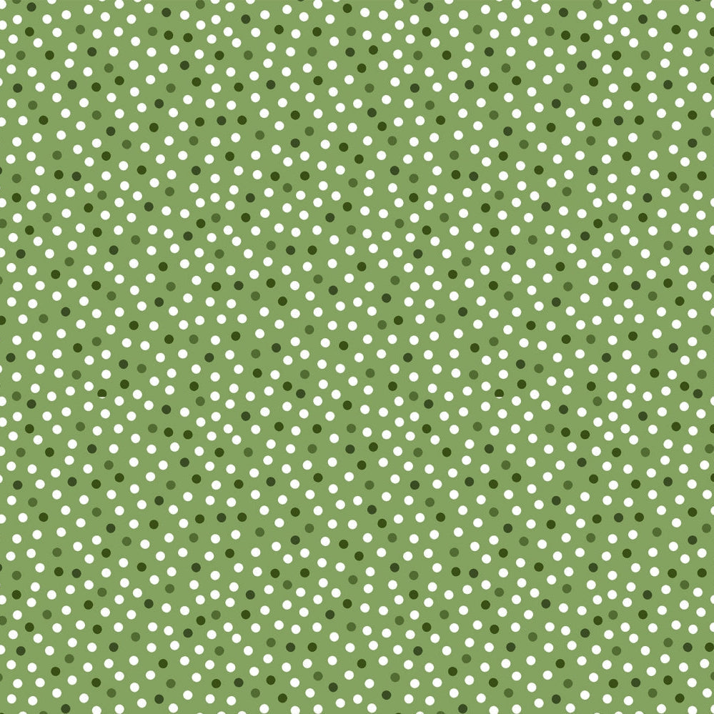 Barely Basics Lots a Dots Quilting Cuddle Leaf Fabric Per Yard
