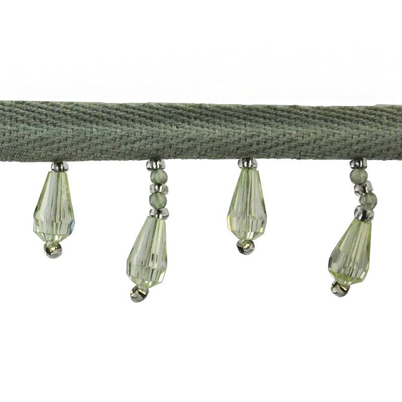 Beaded Fringe - 1 1/2" width (15 Yard Roll) - BB-902-14 Mint Green