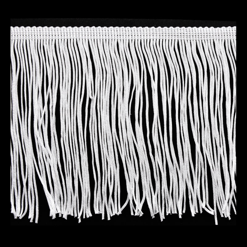 Belagio Enterprises - 18-inch Chainette Fringe (10 Yard Roll) - P-7048-27 White