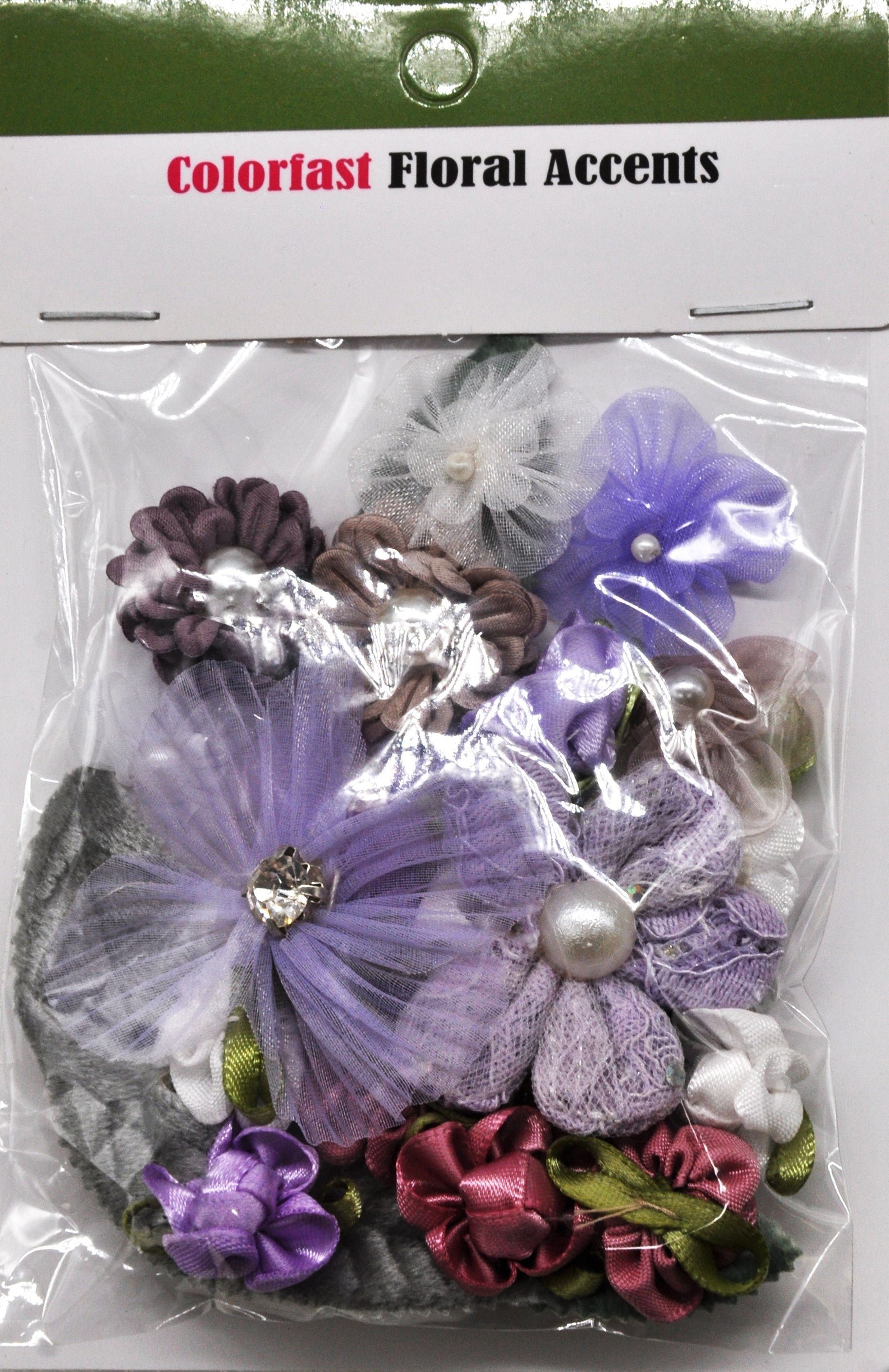 Belagio Enterprises - 25pcs Assorted Color Fast Accents Appliques (6cards Per Order) - BPPA-A2-21 Lavender