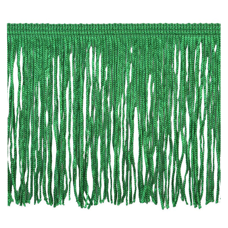 Belagio Enterprises - 4-inch Chainette Fringe (10 Yard Roll) - P-7044-15 Emerald Green