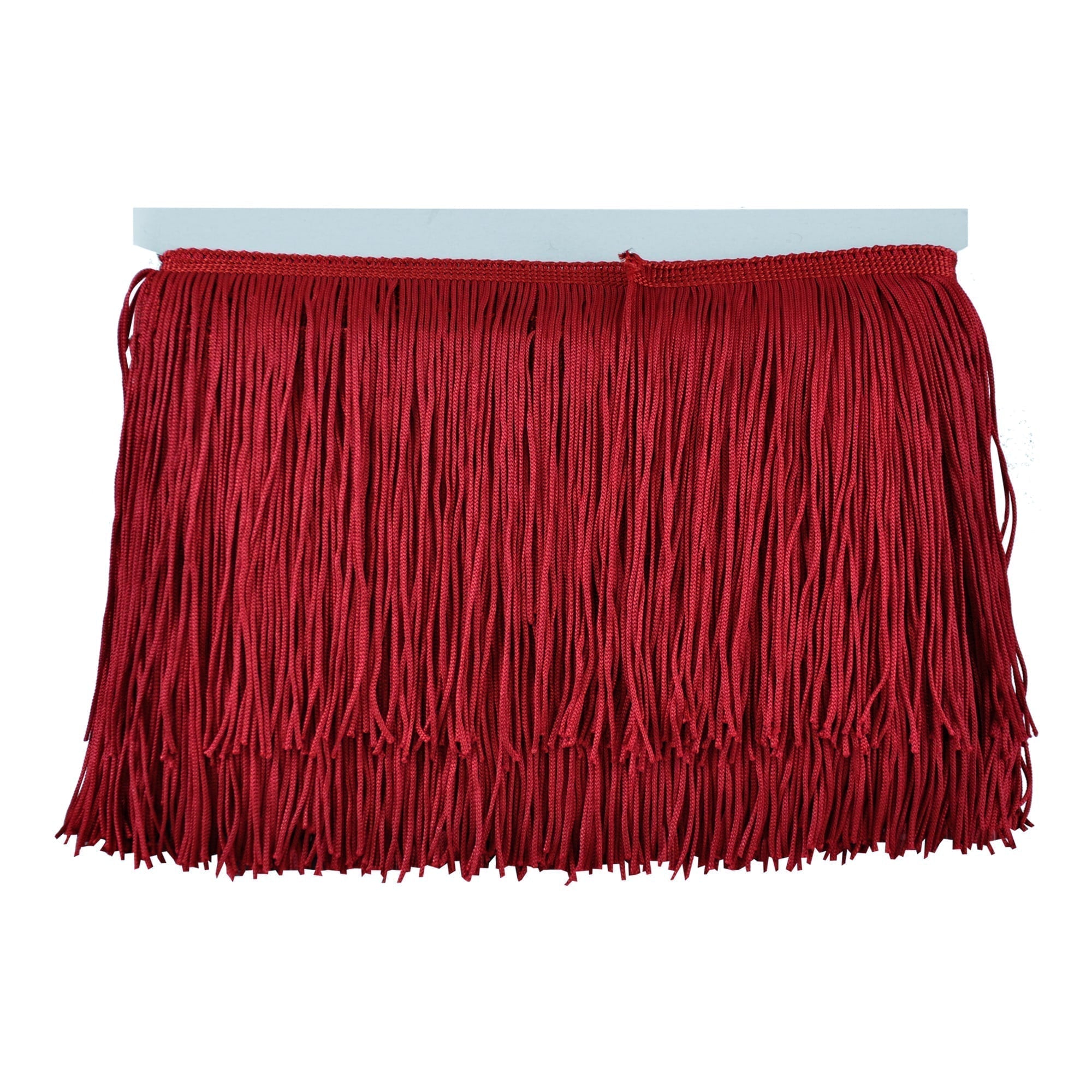 Belagio Enterprises - 4-inch Chainette Fringe (10 Yard Roll) - P-7044-17 Burgundy