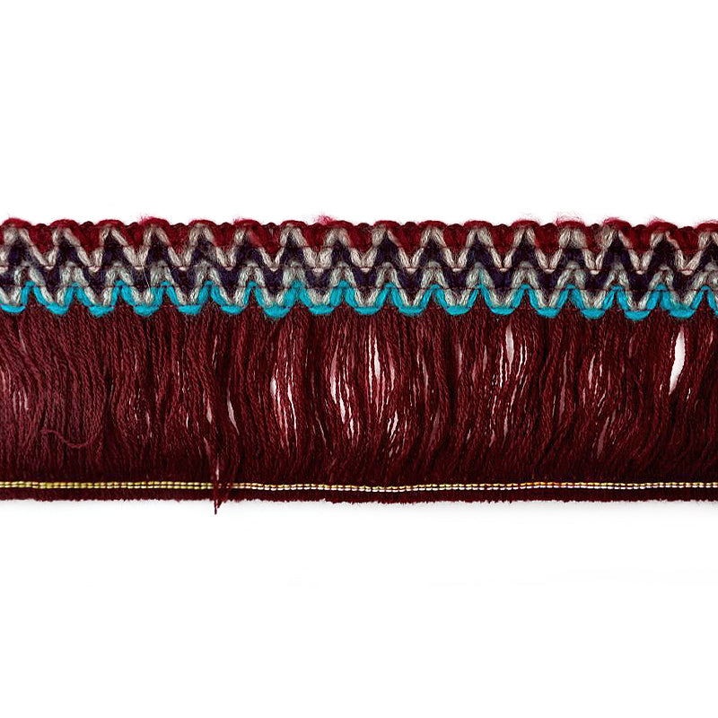 Belagio Enterprises - 4" length MOHAIR BRUSH FRINGE (25 Yard Roll) - BF-1359-17 Red