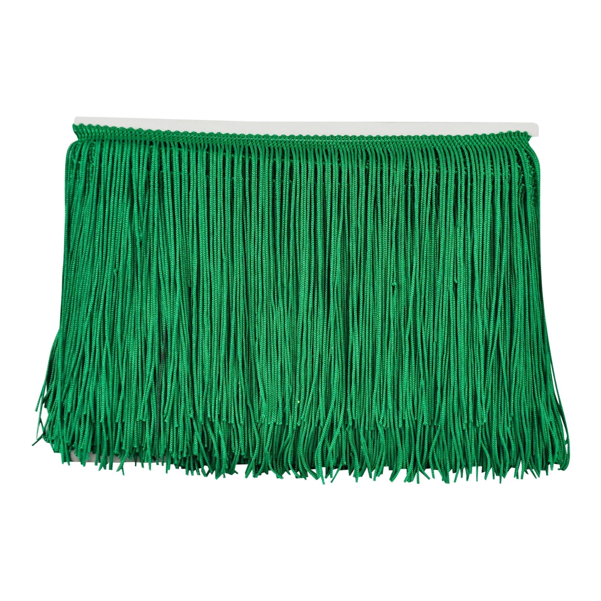 Belagio Enterprises - 6-inch Chainette Fringe (10 Yard Roll) - P-7045-15 Emerald Green