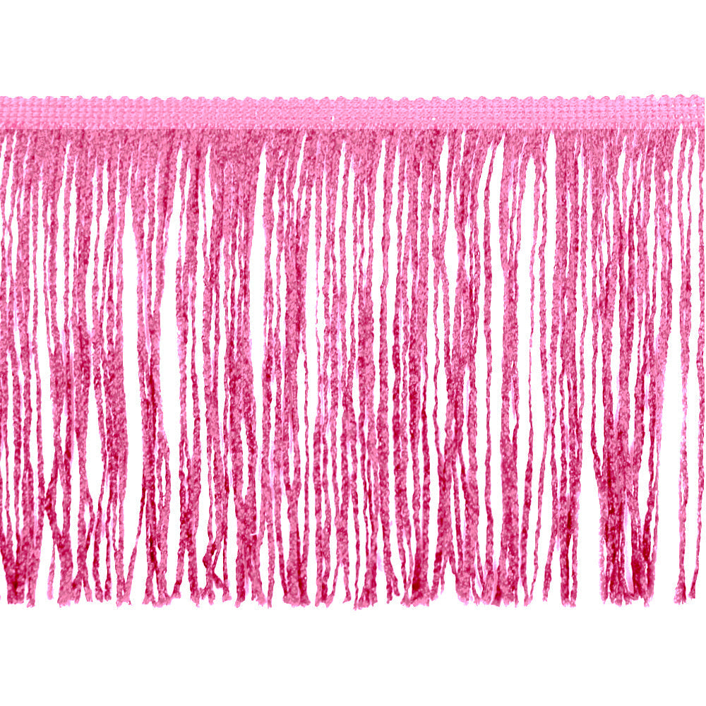 Belagio Enterprises - 6-inch Metallic Chainette Fringe (15 Yard Roll) - P-7045M-20 Pink