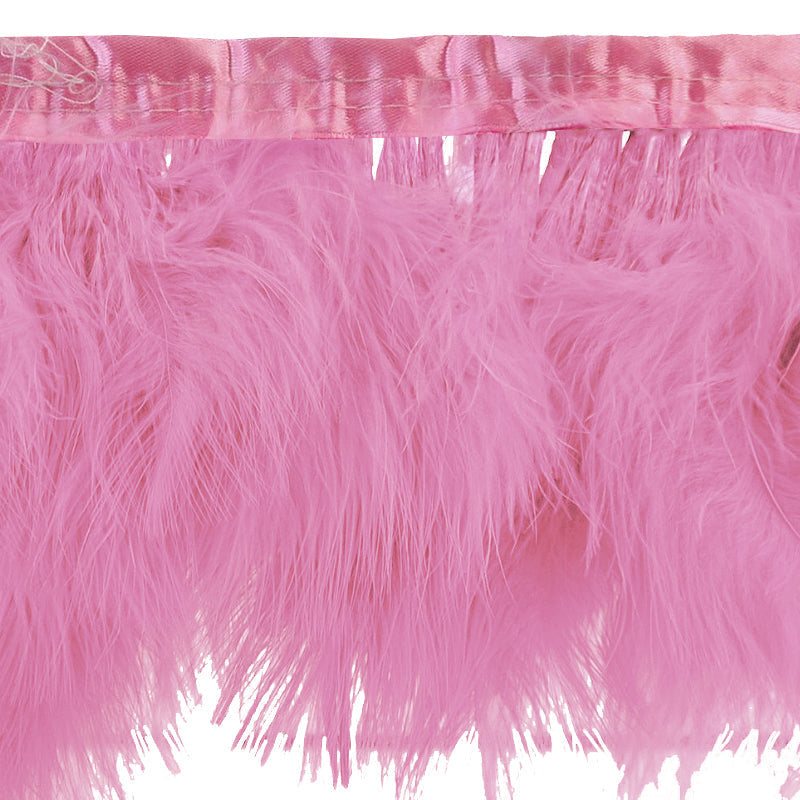 Belagio Enterprises - 8-inch Turkey Feather Trim (2 Yard Roll) - B-1134-20 Pink