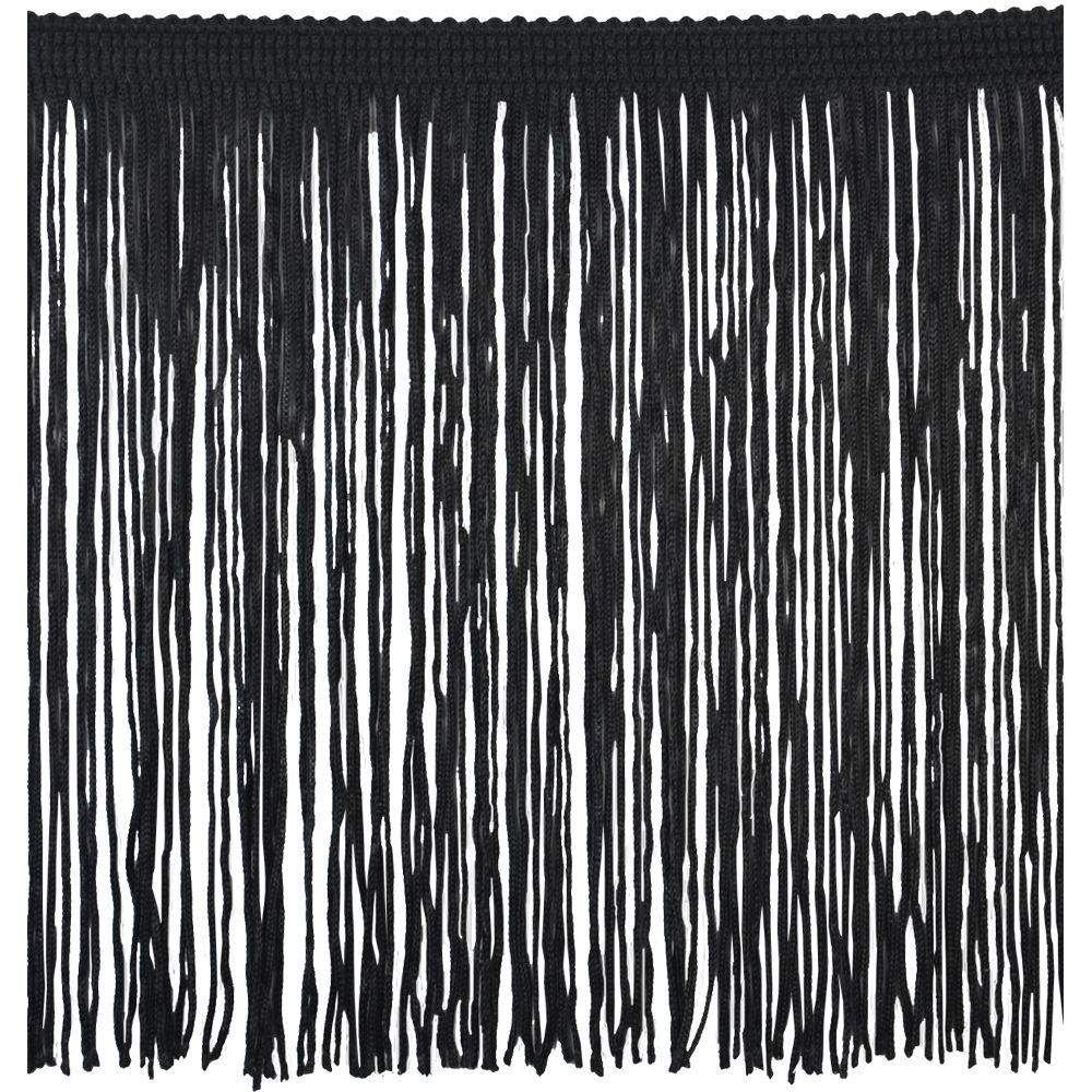 Belagio Enterprises Black Rainbow Collection Chainette Fringe Trim, x 10 yd