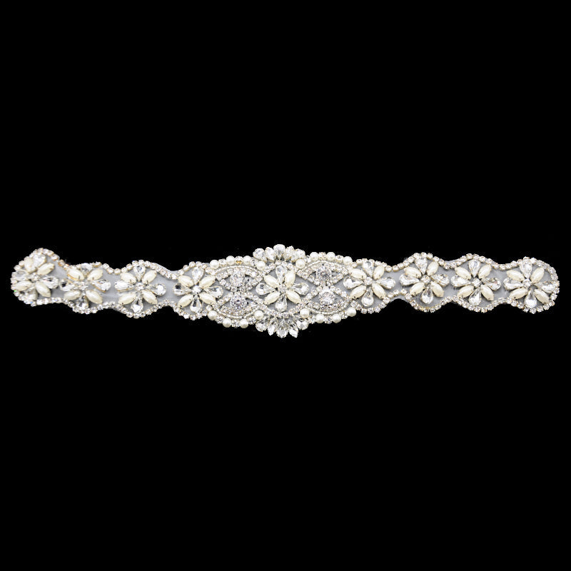 Belagio Enterprises - Rhinestone Appliques - 11" Width x 2" Length - BRM-54