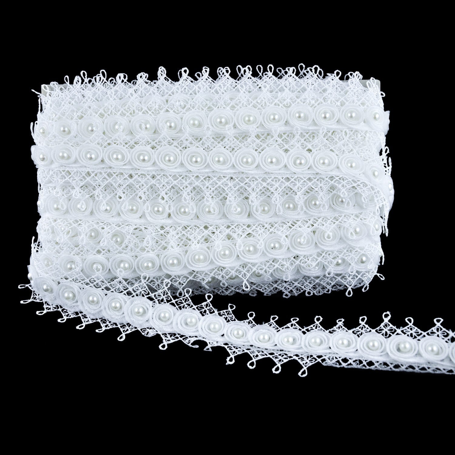 Belagio Enterprises - Venice Lace Trim with Swirl Design - 2" Width (15 Yard Roll) - BPV-301