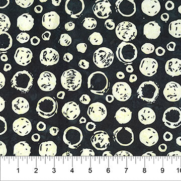 Black Bubble Celebration Cotton 44/45 Fabric Per Yard
