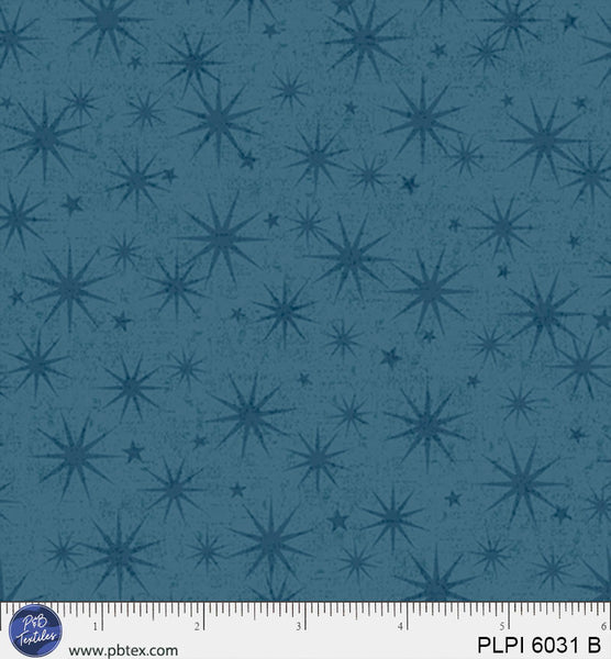 Blue Star Starburst, Love, Pickleball Cotton 44/45 Fabric Per Yard