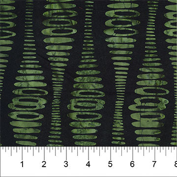 Bottle Green Ripple Stripe Abstract Bubble Pop 83702-99 Cotton 44/45 Fabric Per Yard