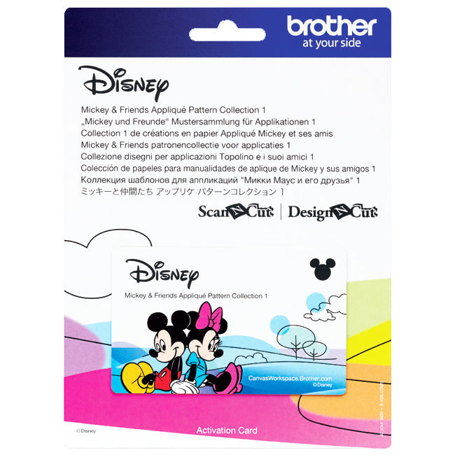 Brother ScanNCut Disney Mickey & Friends Applique Collection #1 - 33 Patterns