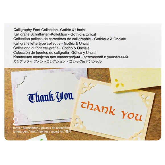 Brother ScanNCut DX Caligraphy Font Collection