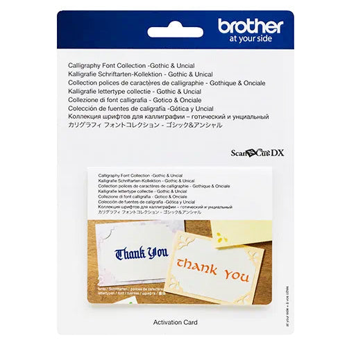 Brother ScanNCut DX Caligraphy Font Collection