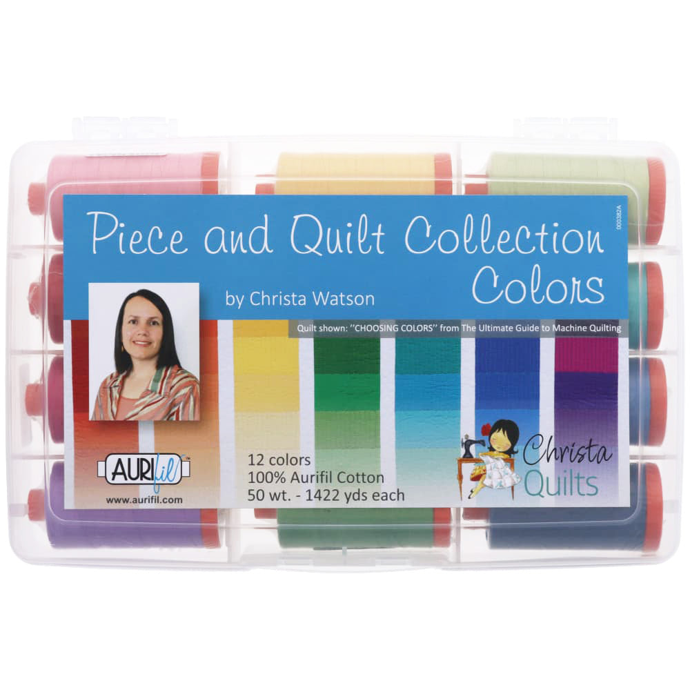 Aurifil 50wt Quilt Collection Colors Thread Kit - 12 Spools