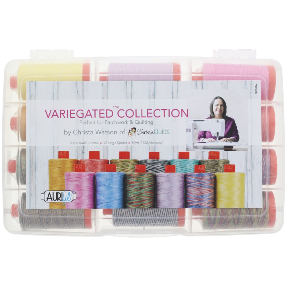 Aurifil 50wt Variegated Thread Collection - 12 Spools