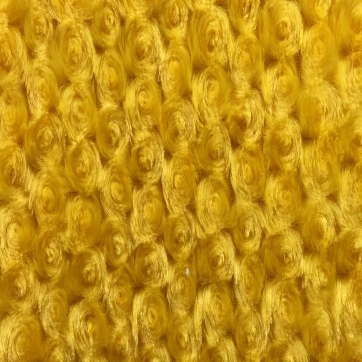 Swirl Rosebud Faux Fur Fabric
